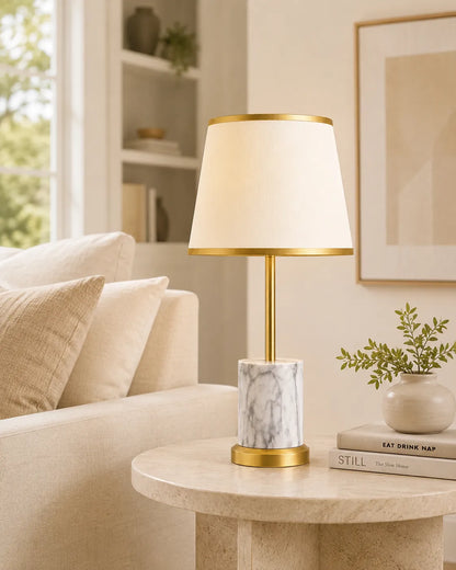 Modern Marble Texture Table Lamp - Bliss and Birch
