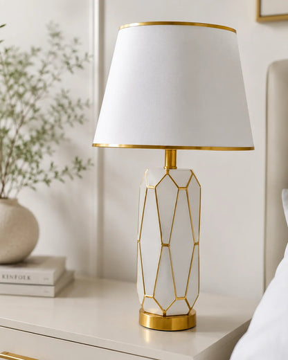 B&B Carter Faceted Body Ceramic Table Lamp - Bliss and Birch