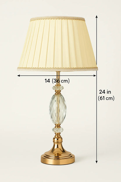 B&B Venetian Stainless Steel Crystal Lamp - Bliss and Birch