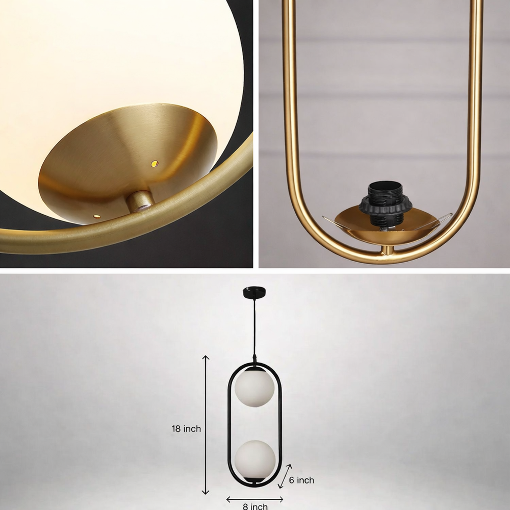 Capsule Double Drop Pendant Light (Pack of 2)