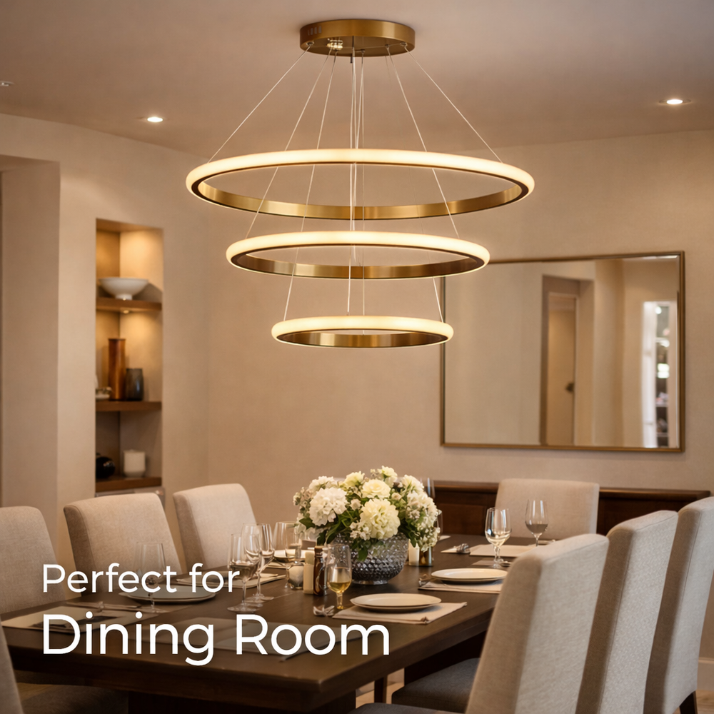 B&B 3 Rings Ceiling Hanging Chandelier