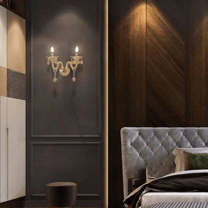 B&B Classic Amber Wall Light - Bliss and Birch