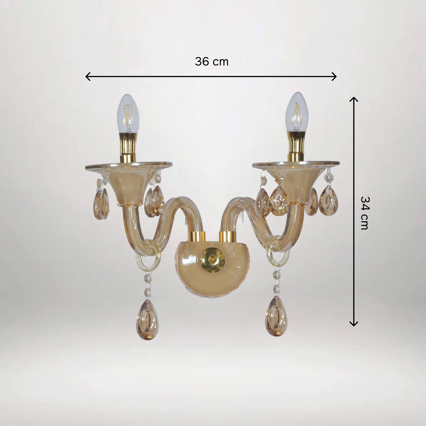 B&B Classic Amber Wall Light