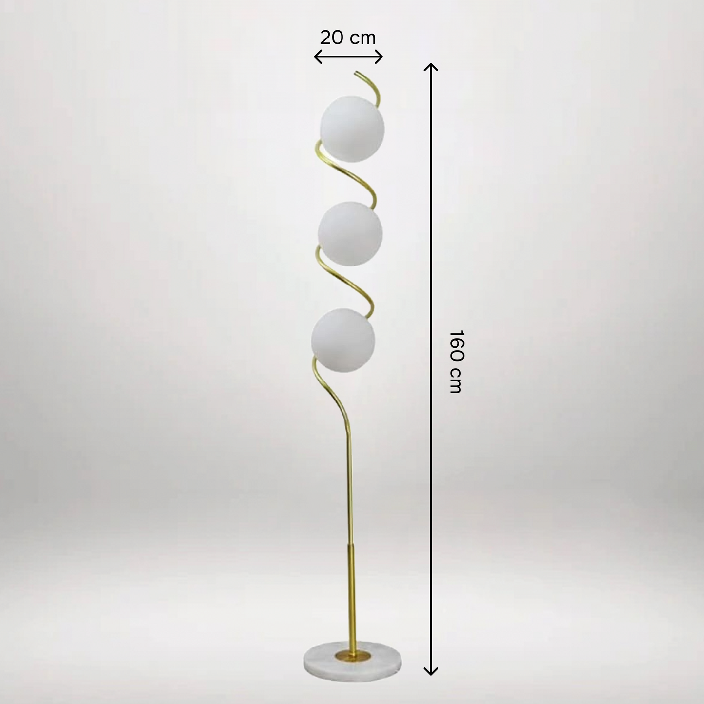 B&B Creative Spiral Floor Lamp