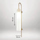 B&B Designer Sunset Glass Wall Light - White