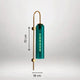 B&B Designer Sunset Glass Wall Light - Green
