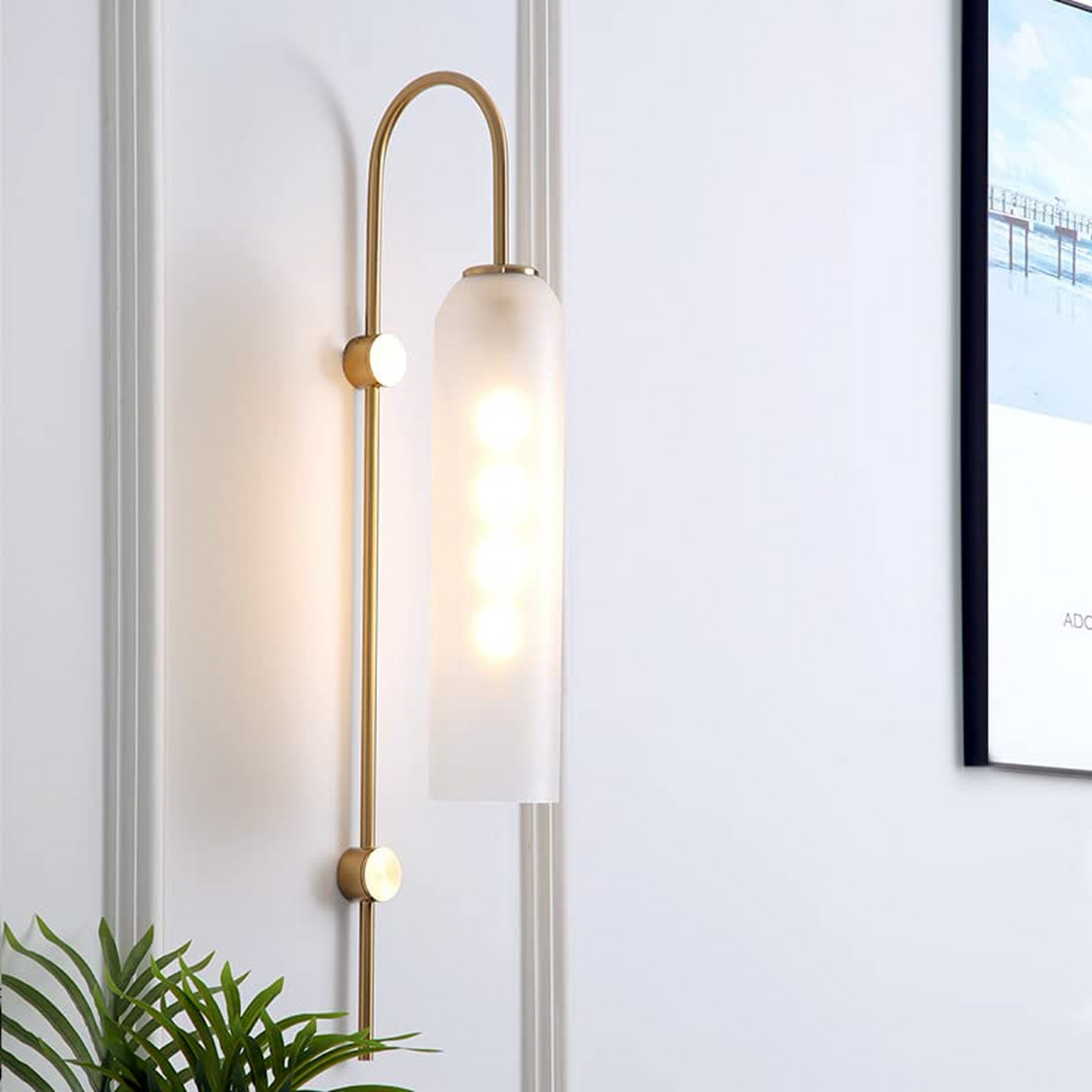 B&B Designer Sunset Glass Wall Light