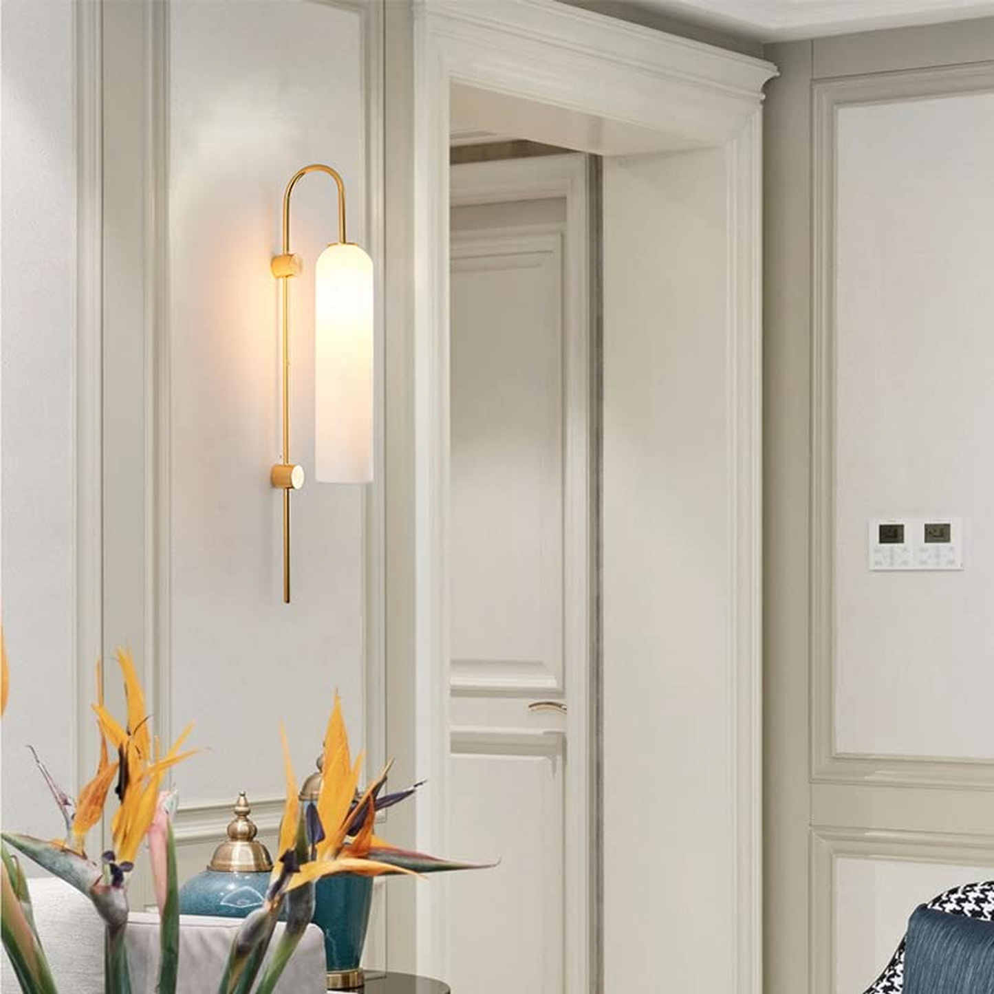 B&B Designer Sunset Glass Wall Light