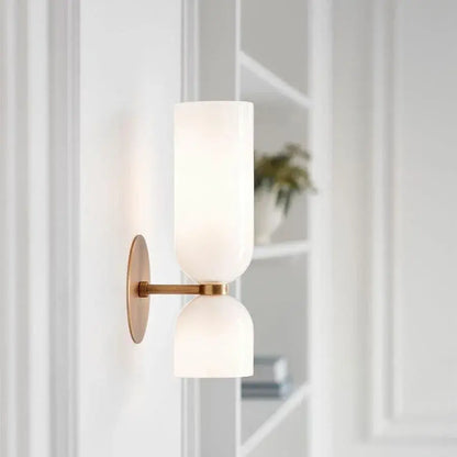 B&B Double Head Glass Wall Lamp LED Sconce - Bliss and Birch