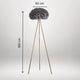 B&B Feather Floor Lamp - Grey