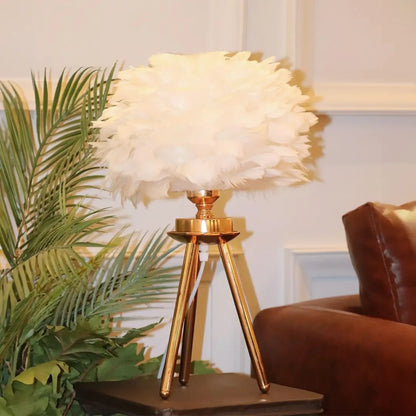 B&B Feather Leaf Table Lamp - Bliss and Birch