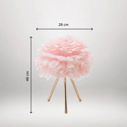 B&B Feather Leaf Table Lamp - Bliss and Birch