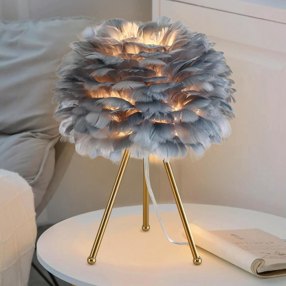 B&B Feather Leaf Table Lamp - Bliss and Birch