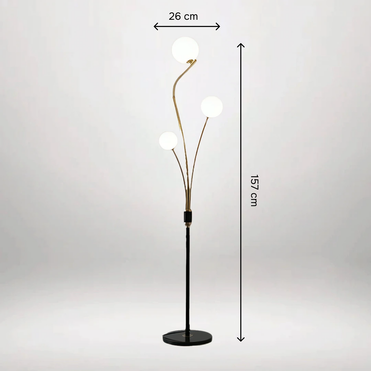 B&B Frosted Ball Floor Lamp