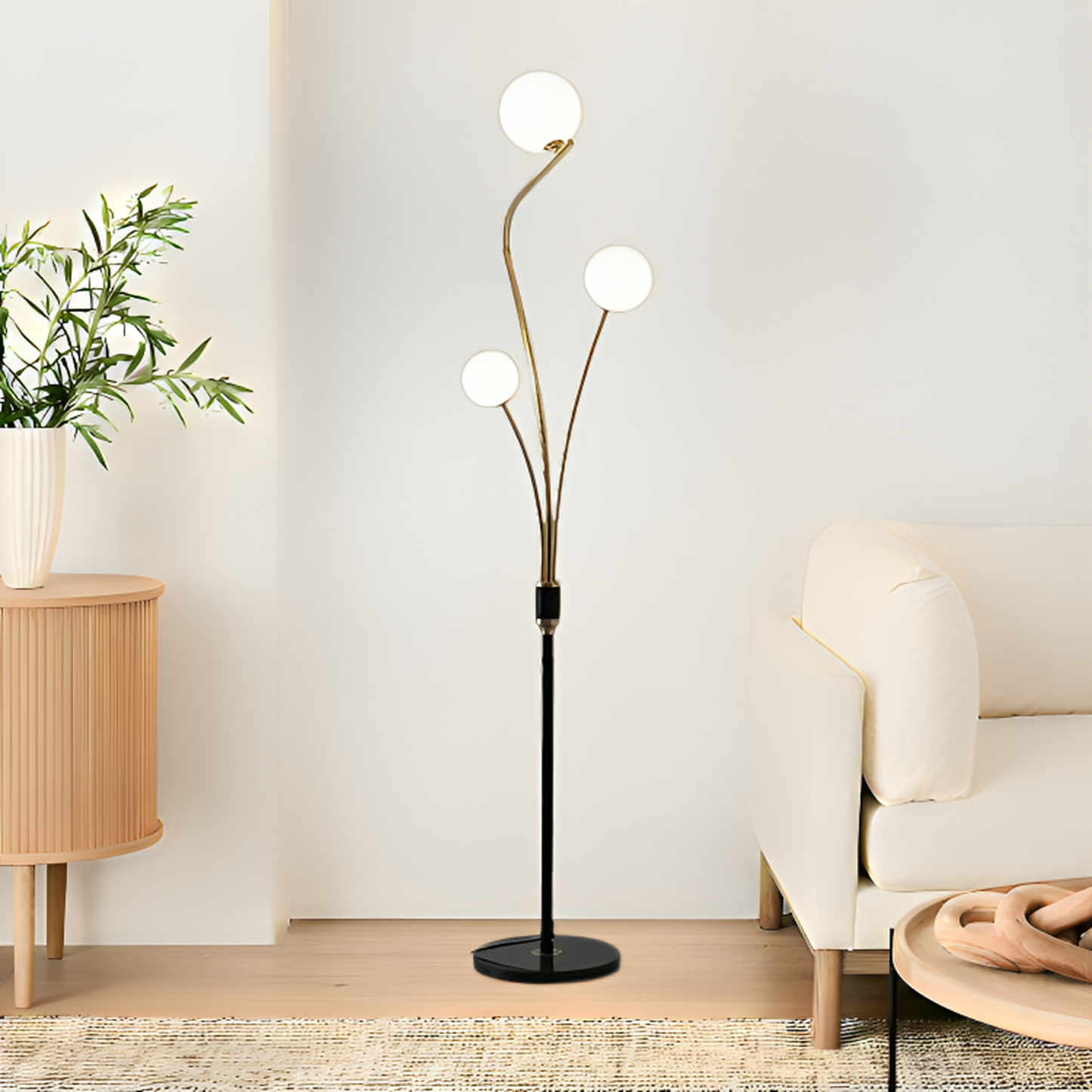 B&B Frosted Ball Floor Lamp
