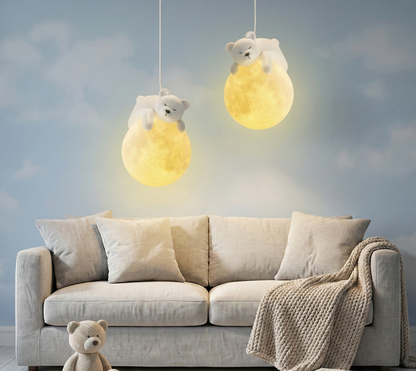 Polar Dreams Moon Lamp (Set of 2) - Bliss and Birch