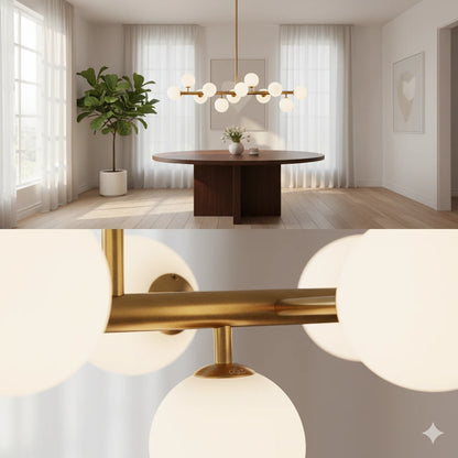 B&B Glass Modern Design Hanging Light - Bliss and Birch