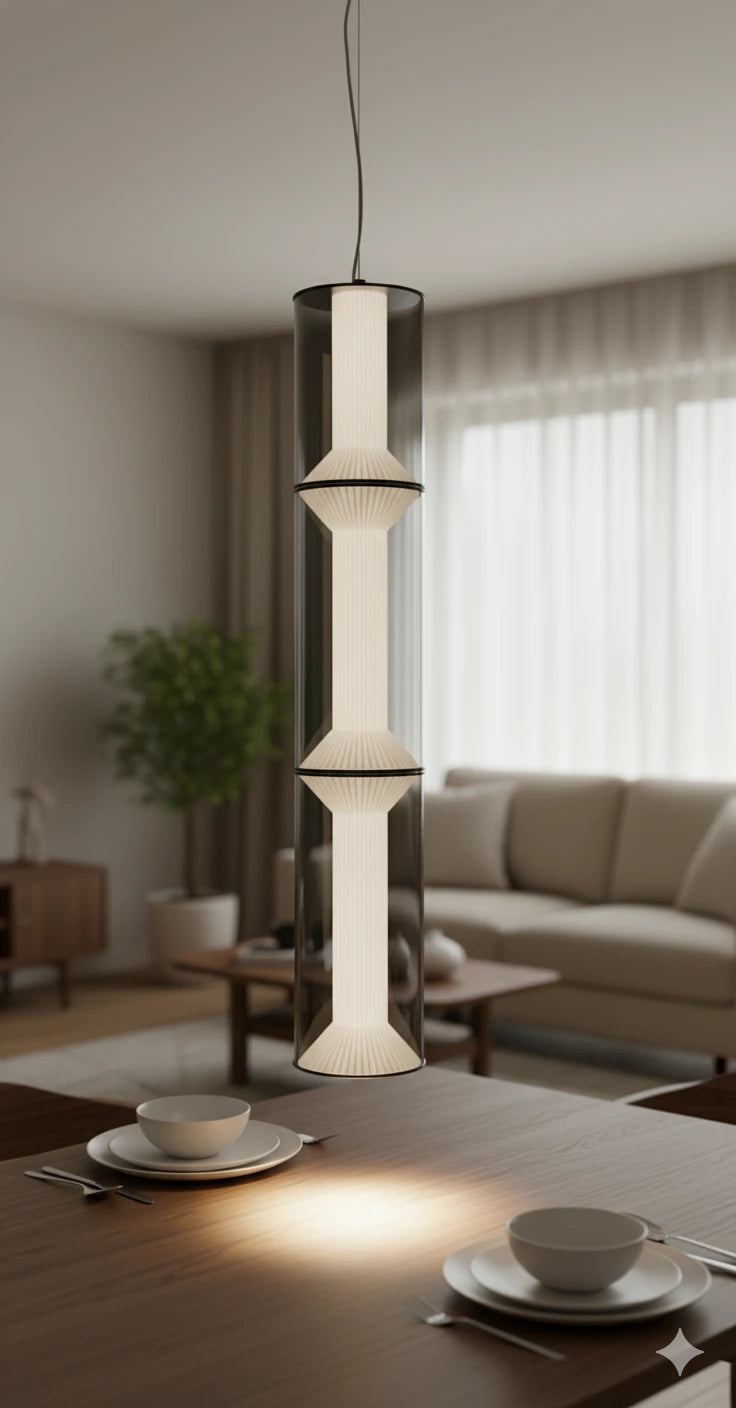 B&B Lumos Cylora Glass Pendant Light | Minimal Modern Design