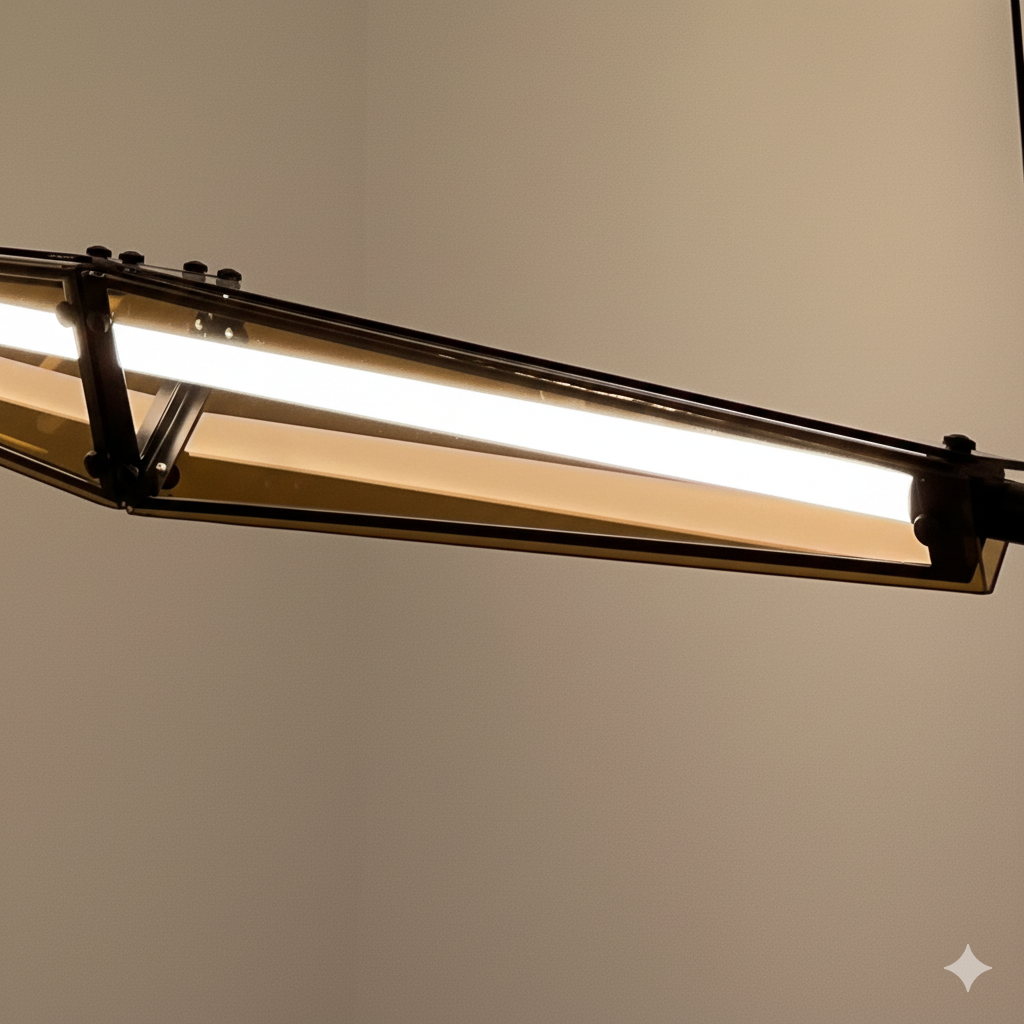 B&B Kinetic Beam Modern Linear3 Color LED Pendant Light