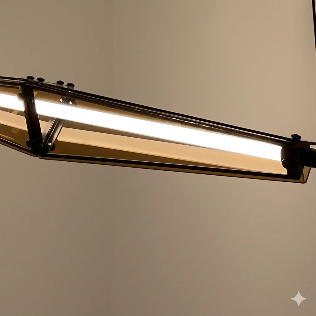 B&B Kinetic Beam Modern Linear3 Color LED Pendant Light