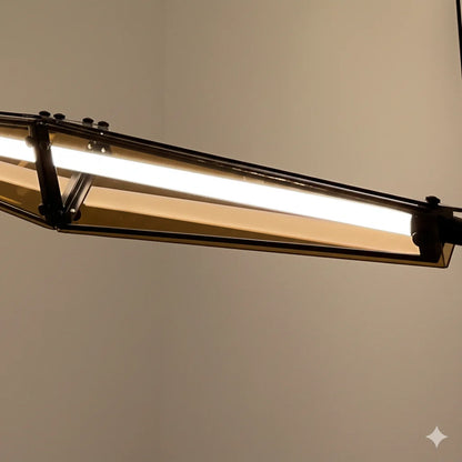 B&B Kinetic Beam Modern Linear3 Color LED Pendant Light