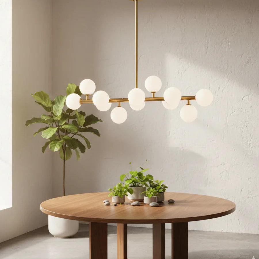 B&B Glass Modern Design Hanging Light