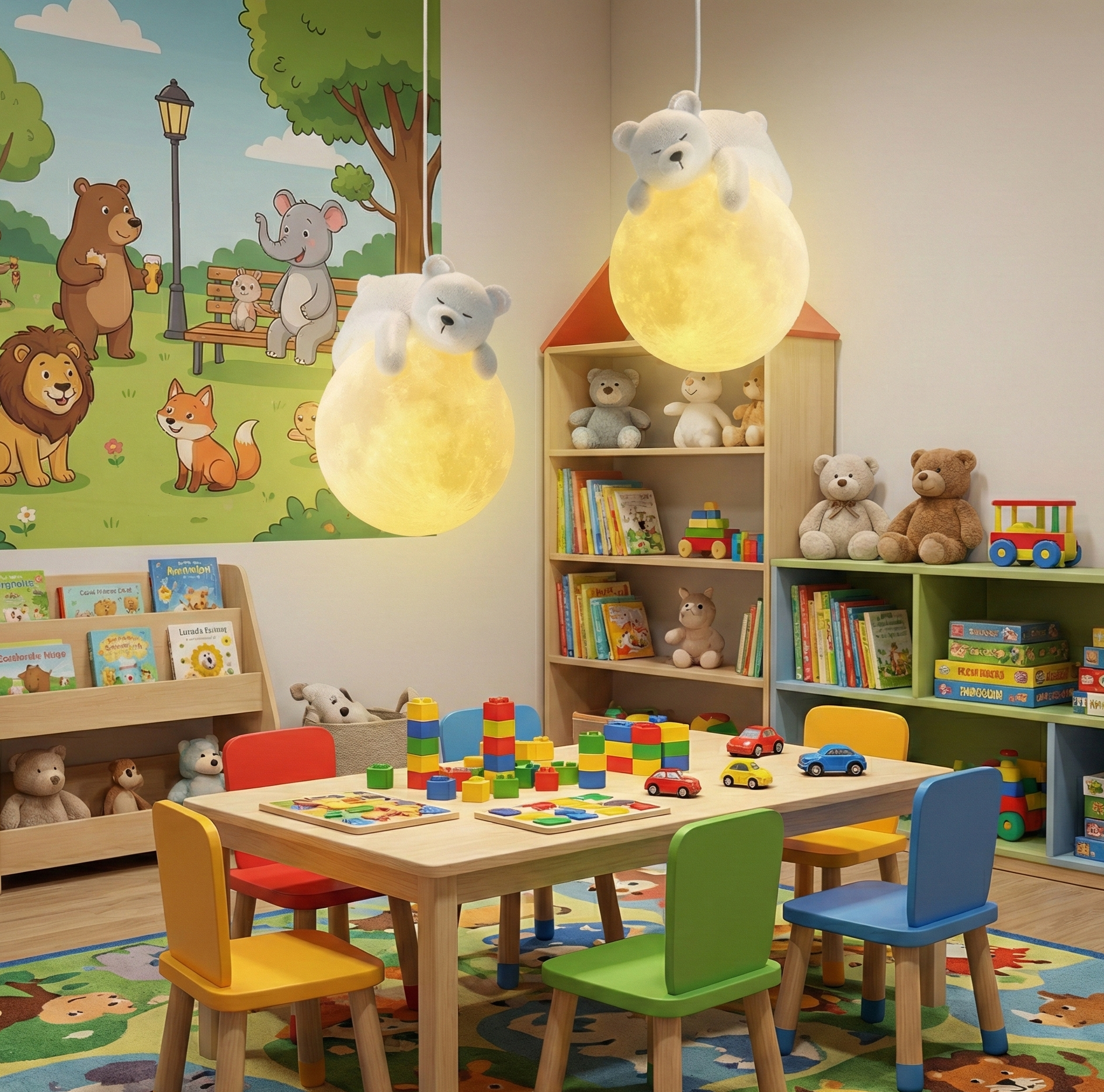 Polar Dreams Moon Lamp (Set of 2) - Bliss and Birch