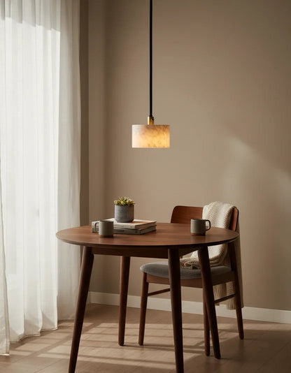 B&B Marble Aura Round Pendant Light