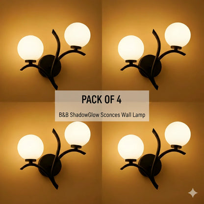 B&B ShadowGlow Sconces Wall Lamp - Including Bulbs (Pack of 4)