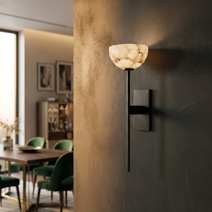 Chalice Marble Bowl Wall Lamp - Bliss and Birch
