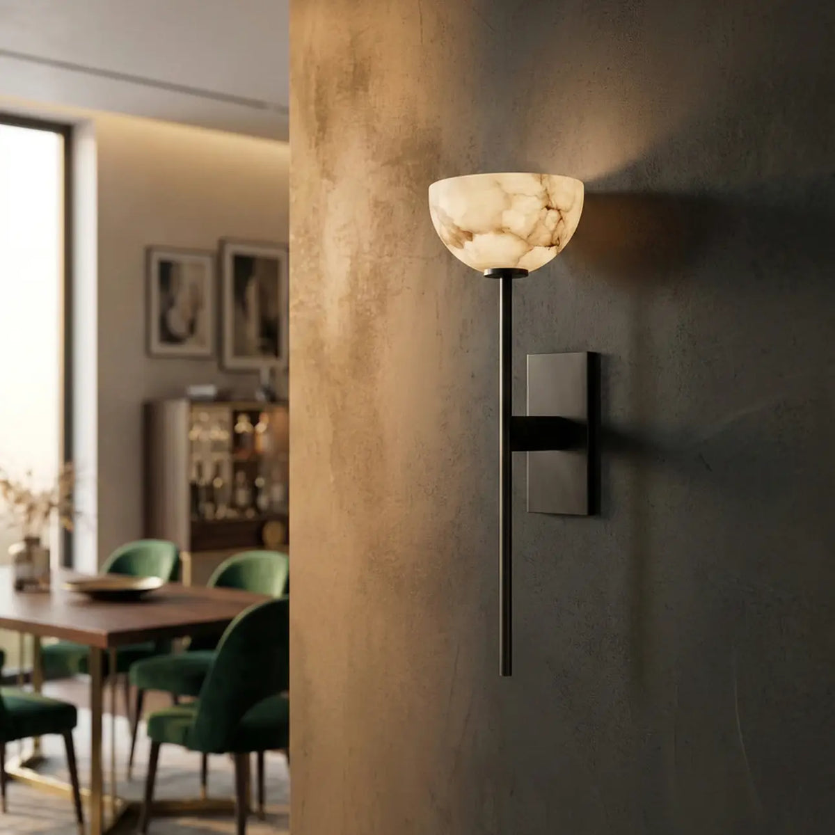 Chalice Marble Bowl Wall Lamp