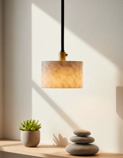 B&B Marble Aura Round Pendant Light