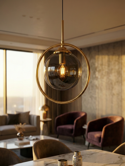 B&B Gold Hanging Light (Pack Of 4)