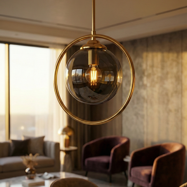 B&B Gold Hanging Light (Pack Of 4)