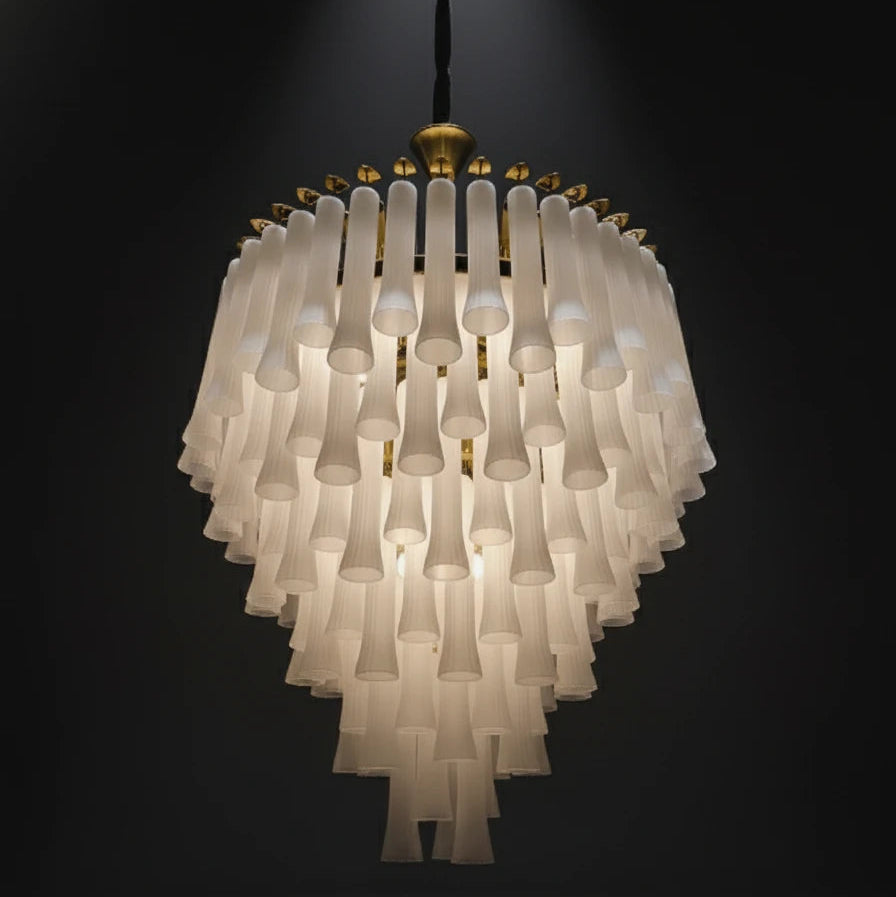 B&B Aurelia Cascade Glass Chandelier | Blend of luxury and artistry