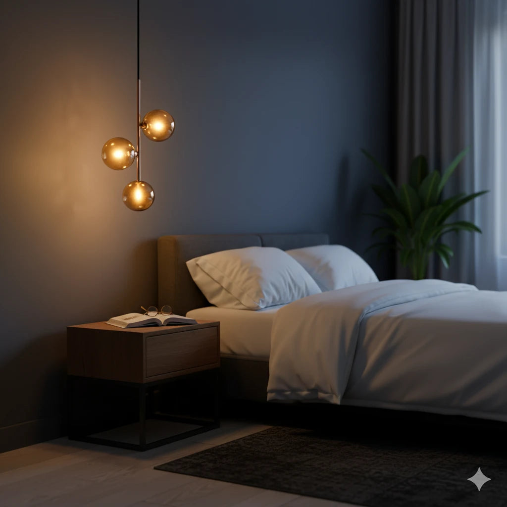 B&B Three-Globe Pendant Hanging Light - Bliss and Birch