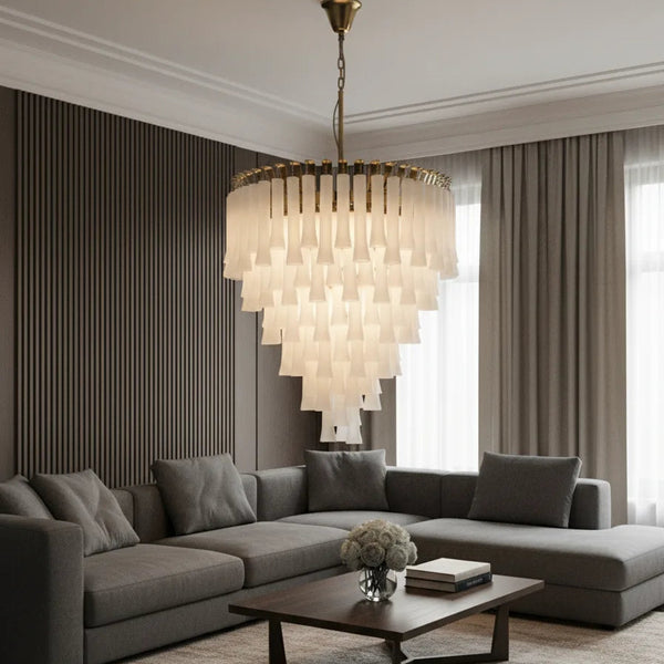 B&B Aurelia Cascade Glass Chandelier | Blend of luxury and artistry