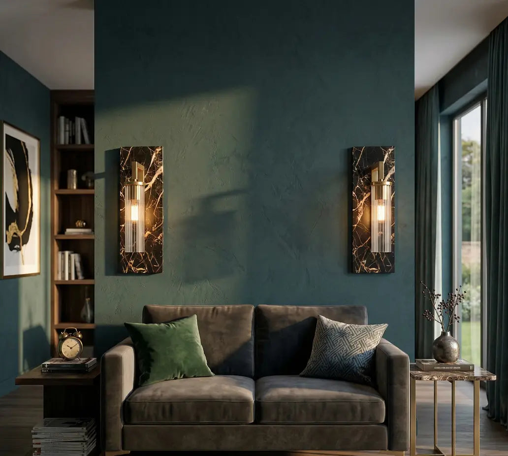 Black Lumina Marble Wall Lamp