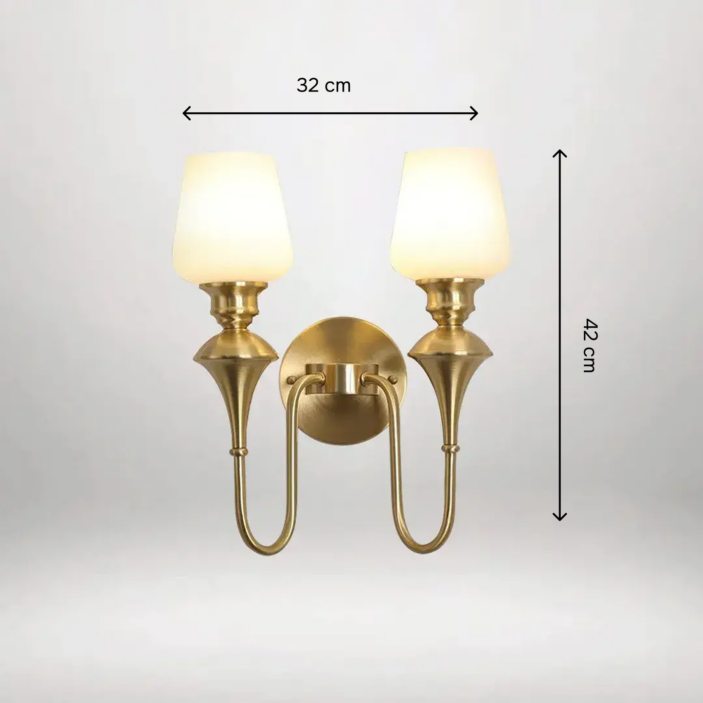 B&B Glass Wall Sconce Light Traditonal