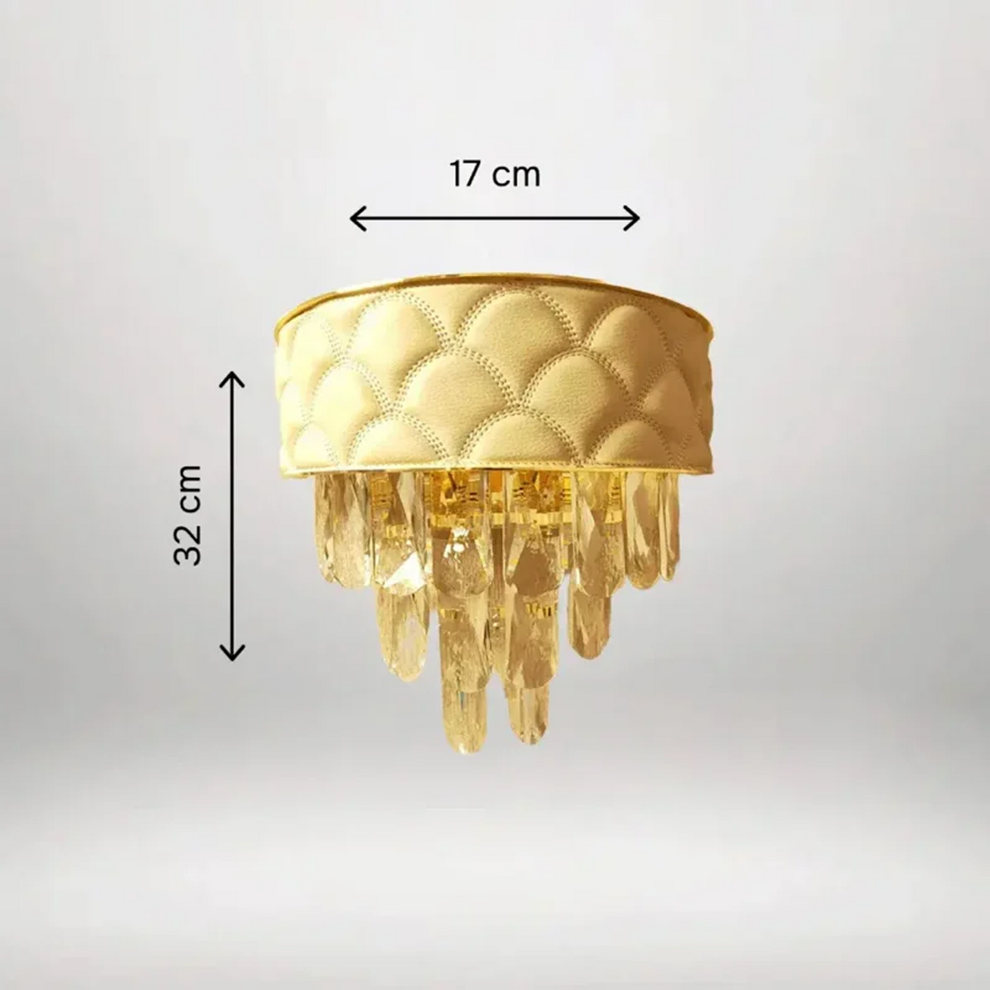 B&B Glimmer Veil Rose Gold Wall Light