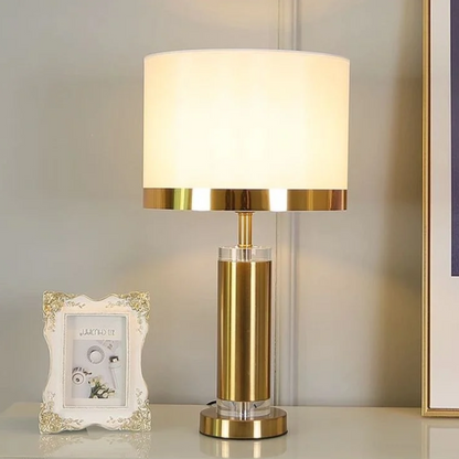 B&B Gold Classic Oval Fabric Table Lamp - Bliss and Birch