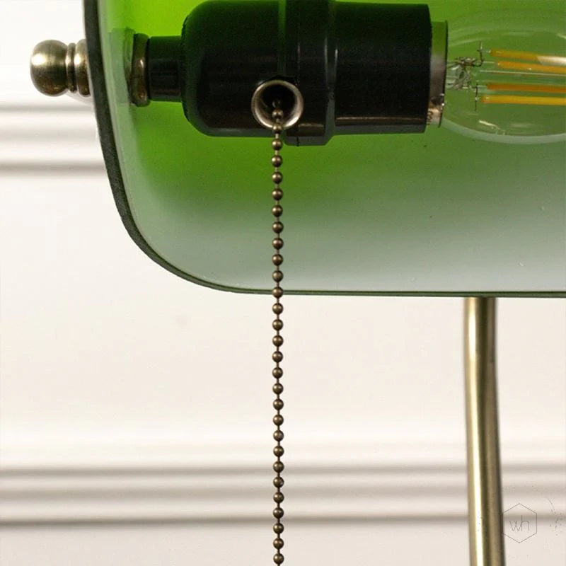 Heritage Banker’s Desk Lamp (Emerald Green) - Bliss and Birch