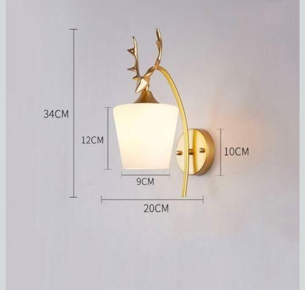 B&B Nordic Antler Wall Lamp (Pack of 2)