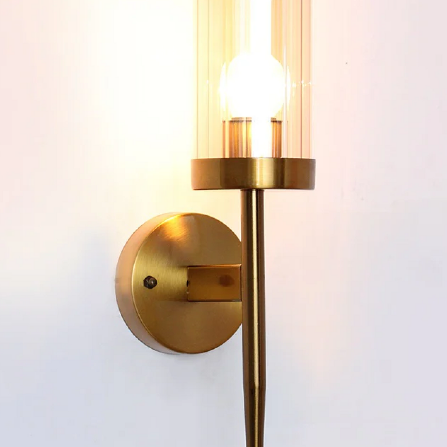 B&B Imperial Amber Tumbler Wall Sconce Light