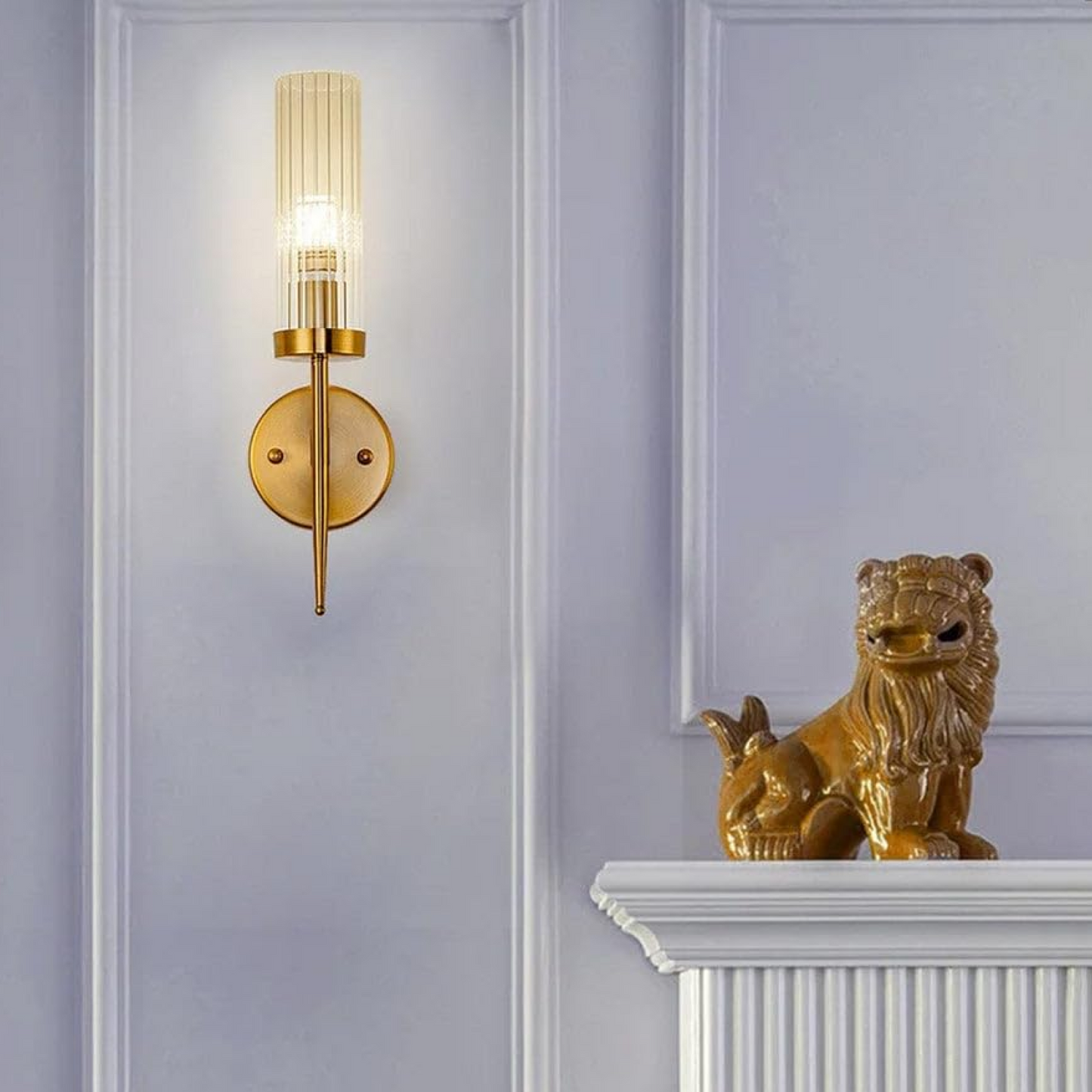 B&B Imperial Amber Tumbler Wall Sconce Light