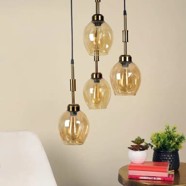 B&B Impressive Black Iron Hanging Light