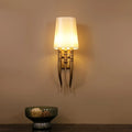 Ivy Trail shaded wall sconce in a warm interior
