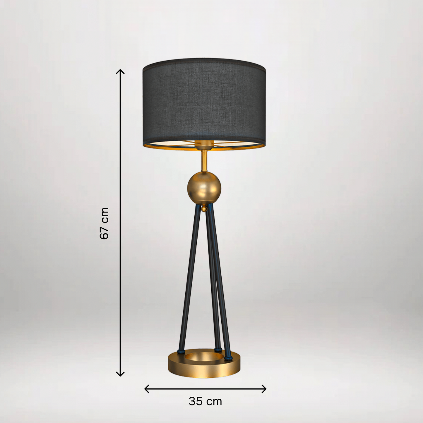 B&B Luxury Unique Modern Decorative Table Lamp