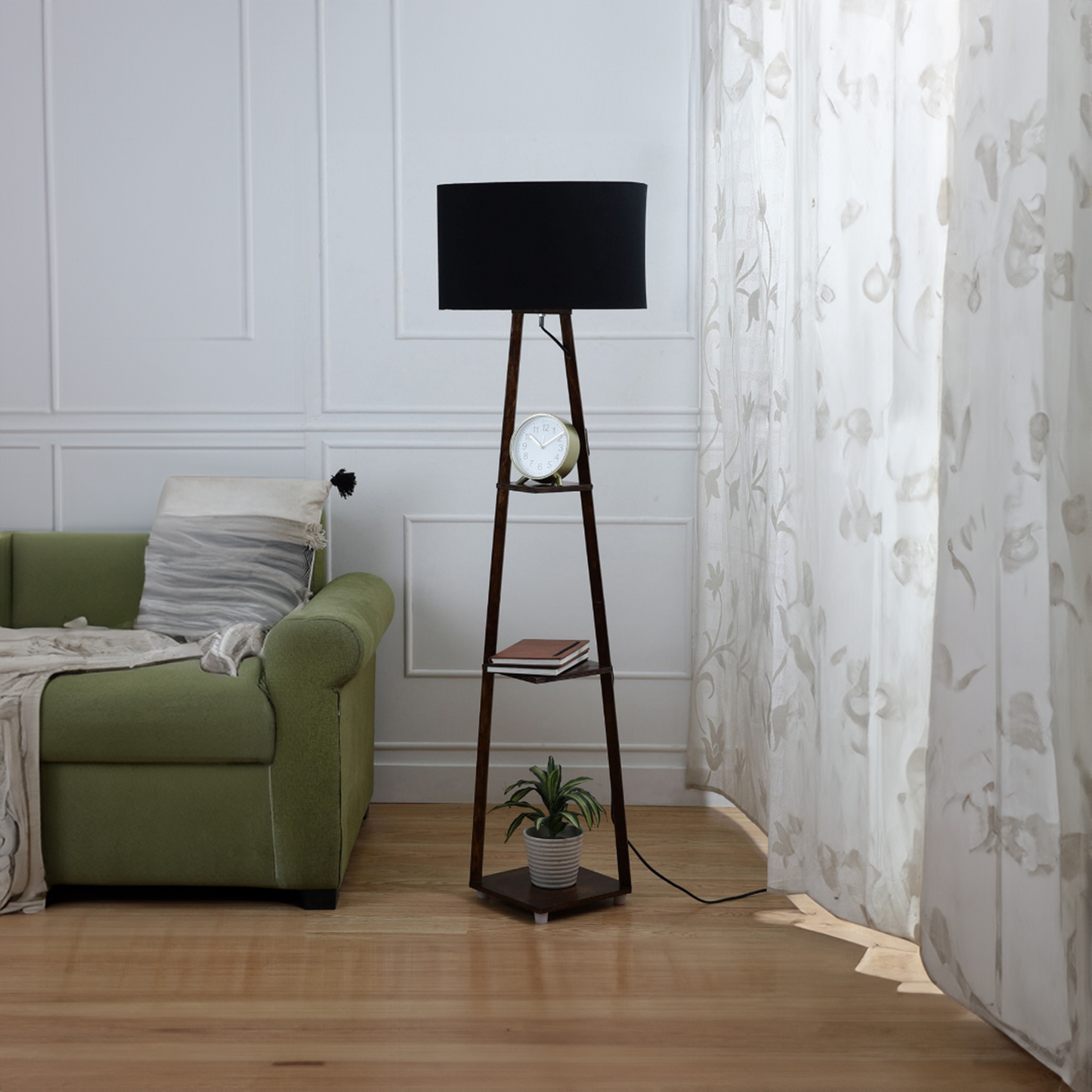 B&B Magnum Floor Lamp with 3-Tier Shelf
