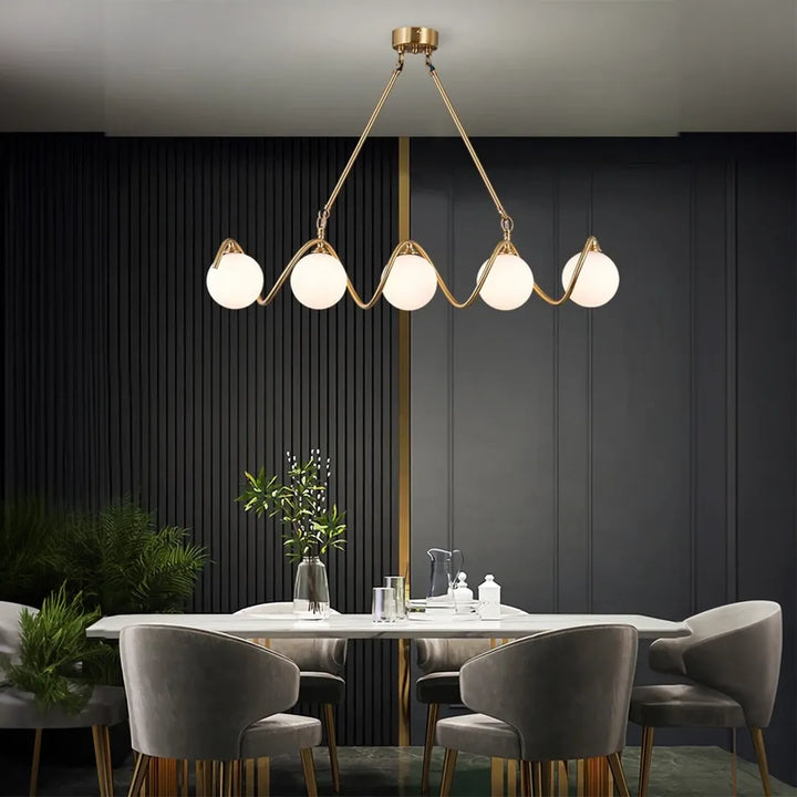 Modern Sputnik Glass Chandelier